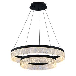 Arctic Ice 2-Tier LED Pendant