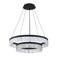 Arctic Ice 2-Tier LED Pendant