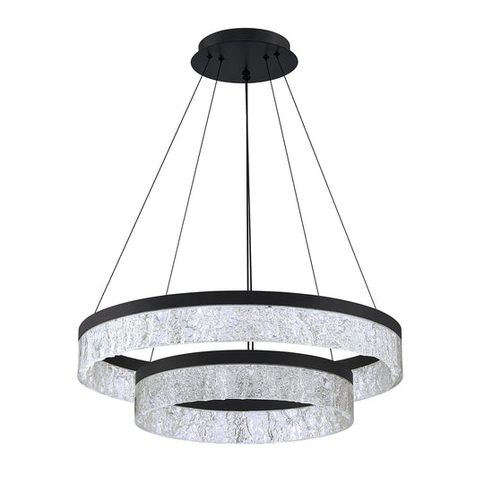 Arctic Ice 2-Tier LED Pendant