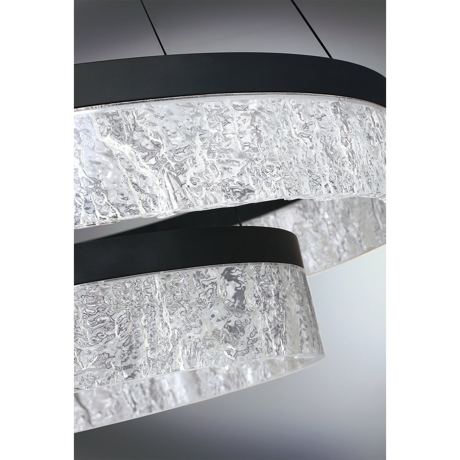 Arctic Ice 2-Tier LED Pendant