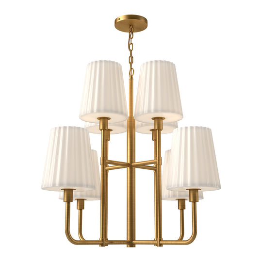 Alora Mood Plisse 30 Inch Chandelier