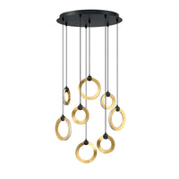 Circols 8-Light LED Pan Pendant