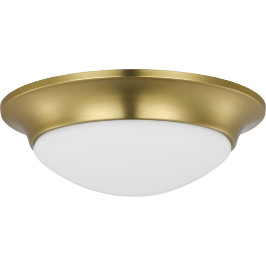 Etched Glass Close-To-Ceiling Flush Mount