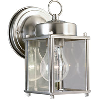 Flat Glass Lantern Outdoor Wall Light