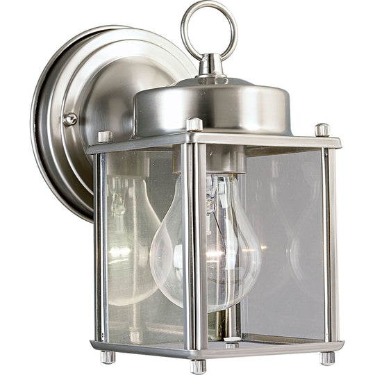 Flat Glass Lantern Outdoor Wall Light