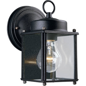 Flat Glass Lantern Outdoor Wall Light