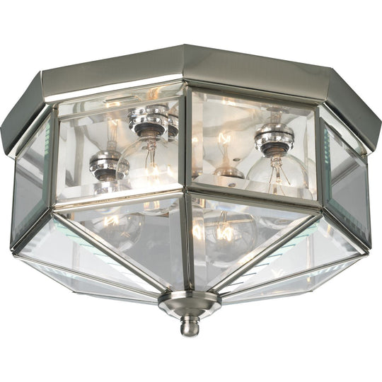 Beveled Glass Flush Mount