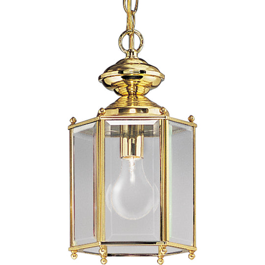 Beveled Glass Outdoor Ceiling Light
