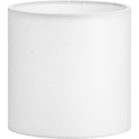 White Linen Drum Shade