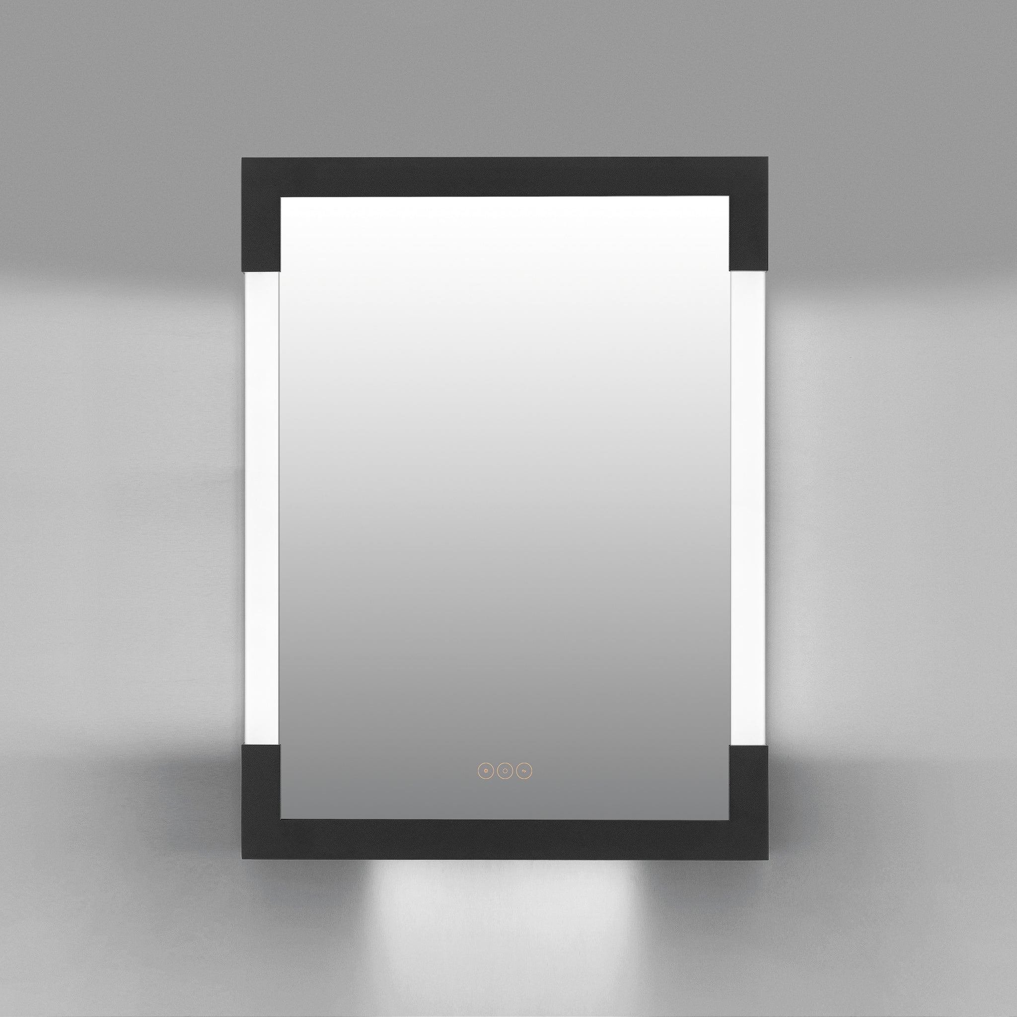 Fowler Lighted Mirror Earth Black