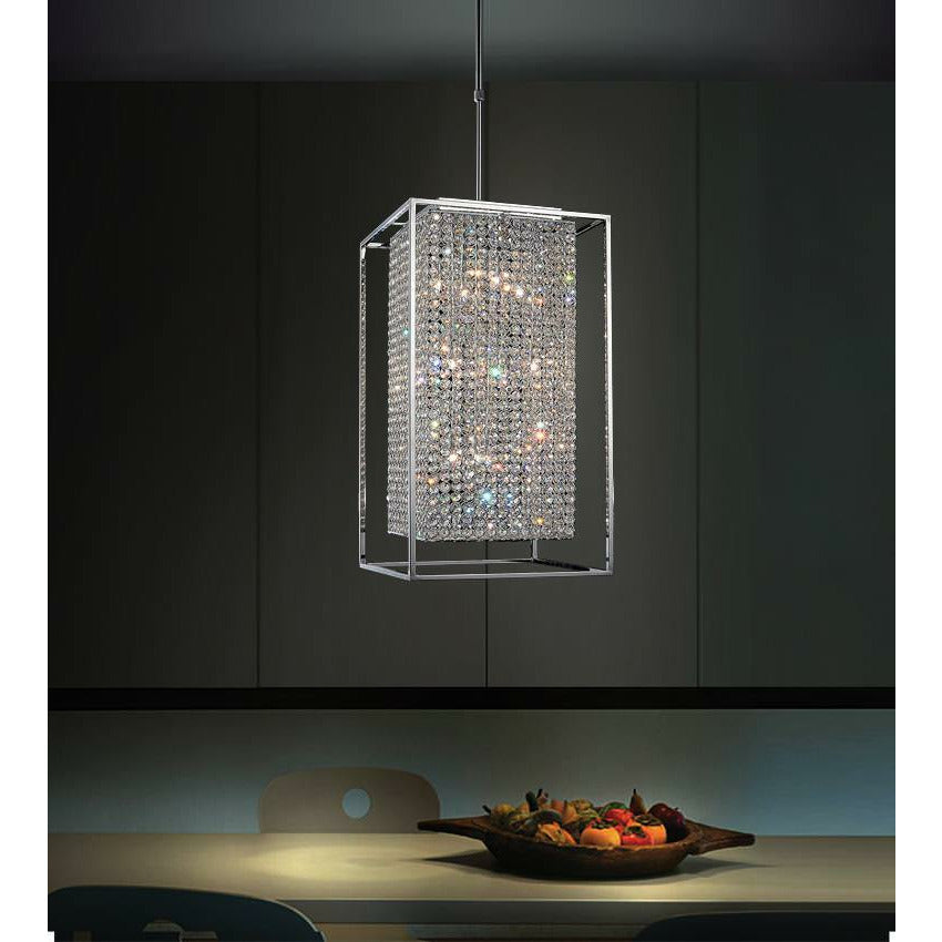 Cube Chandelier Chrome