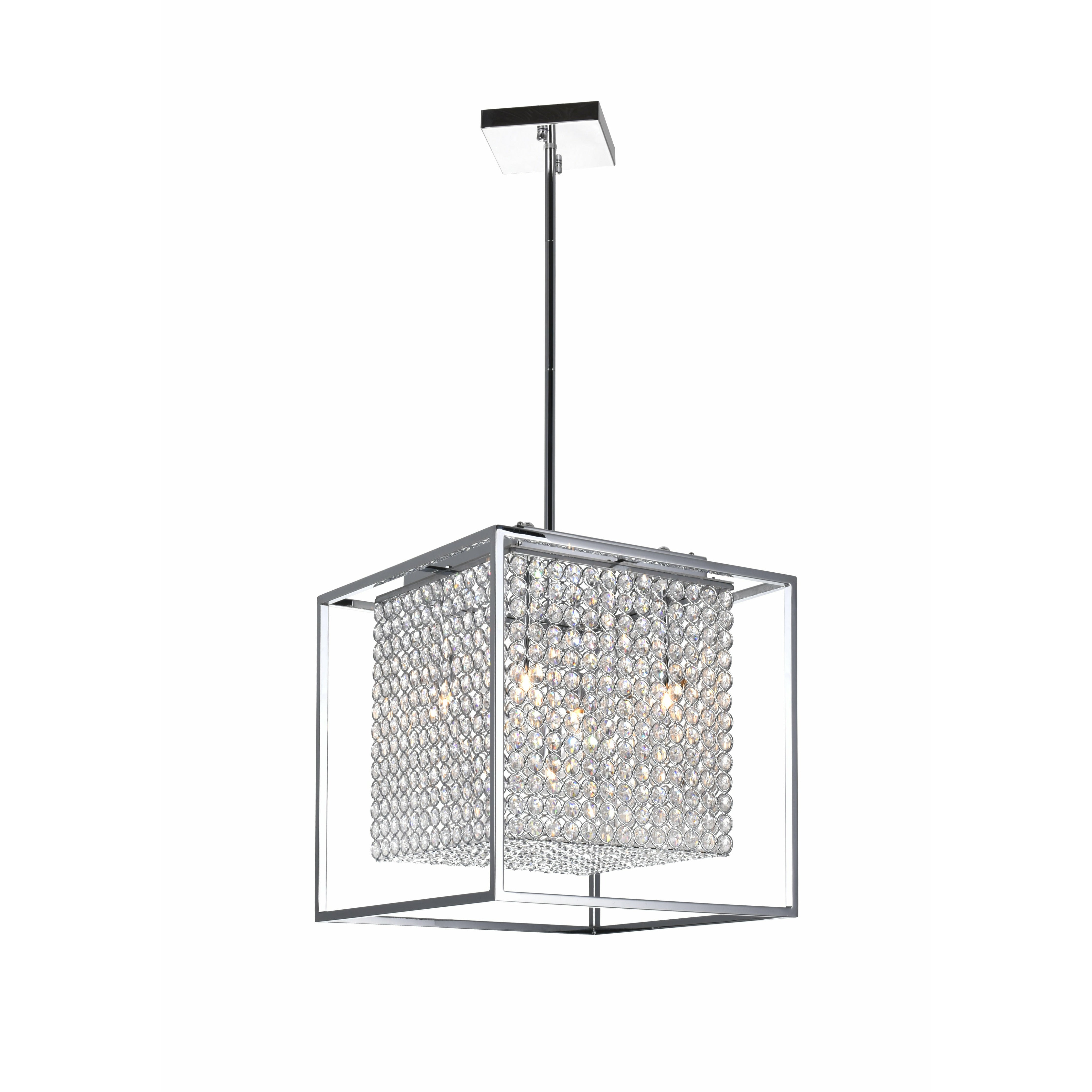 Cube Chandelier Chrome