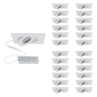 Lotos 2" LED 1-Light Square Adjustable Recessed Kit (Pack of 24)