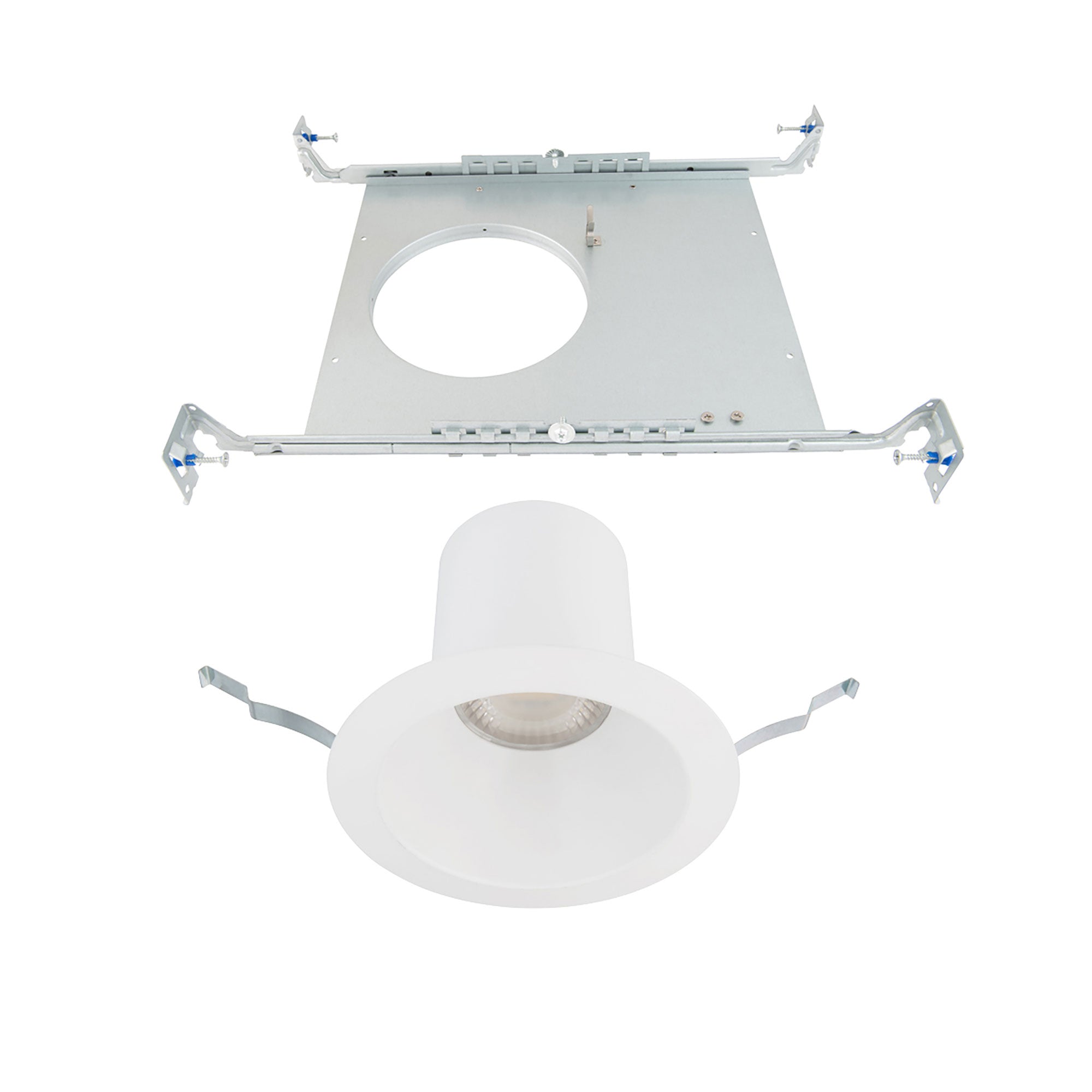 Blaze LED 6" Round Recessed Light with New Construction Frame-in Kit 5-CCT