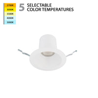 Blaze LED 6" Round Recessed Light with Remodel Housing 5-CCT