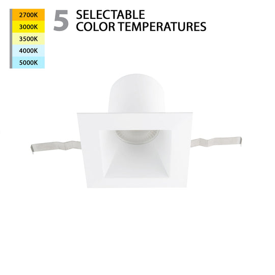 Blaze LED 6" Square Recessed Light with Remodel Housing 5-CCT