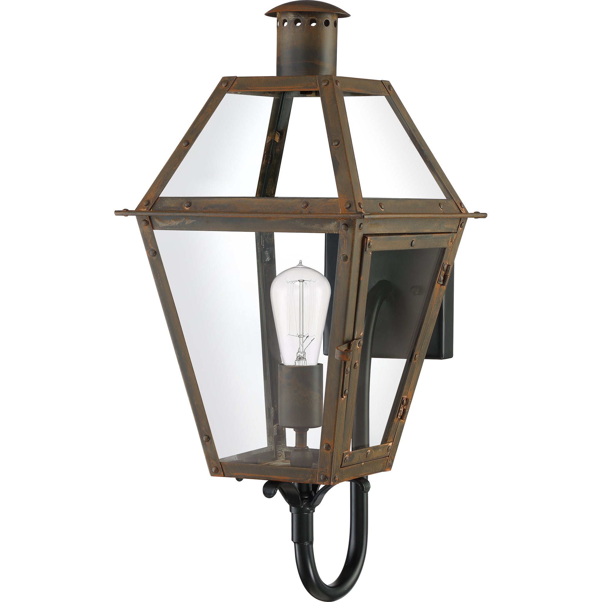 Rue De Royal Outdoor Wall Light Industrial Bronze