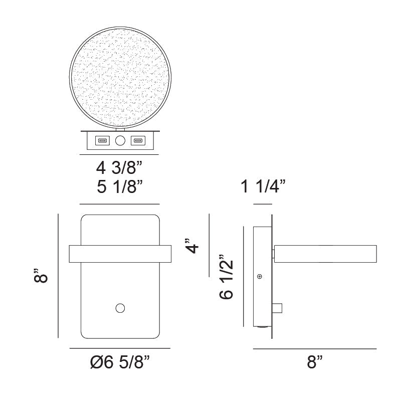 Azton 1-Light Wall Sconce