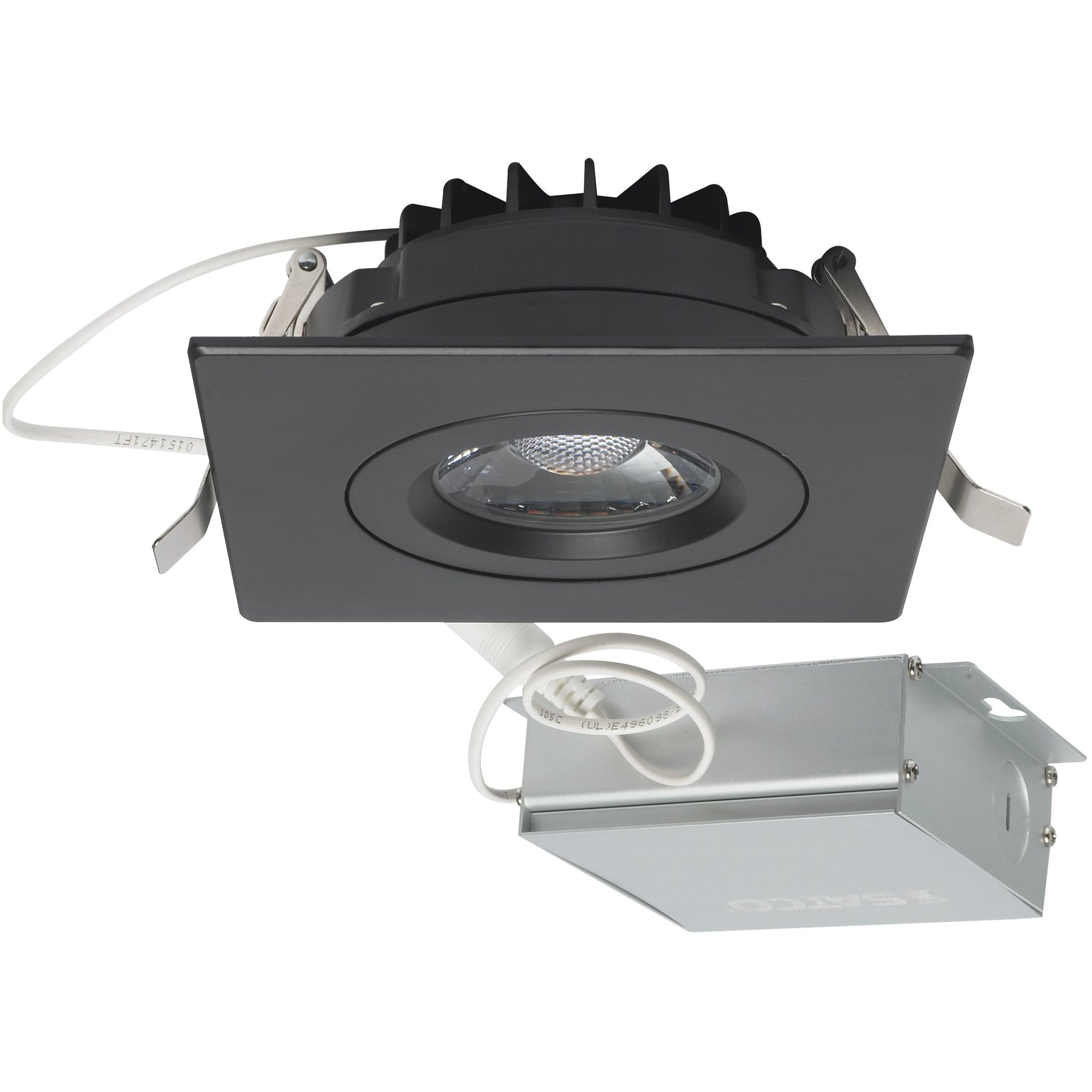 12W LED 4" Gimbaled Square Direct Wire Downlight