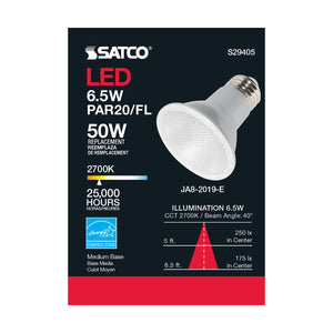 Satco PAR20 6.5 Watt 2700K LED Bulb
