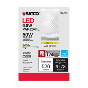 Satco PAR20 6.5 Watt 2700K LED Bulb