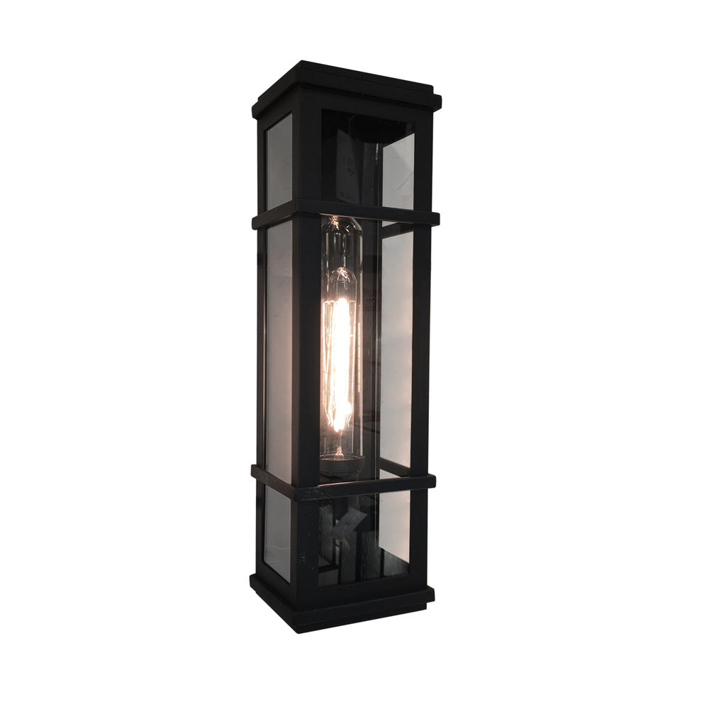 Granger Square Outdoor Wall Light Black