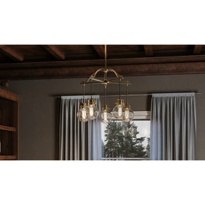 Sidwell Chandelier Weathered Brass