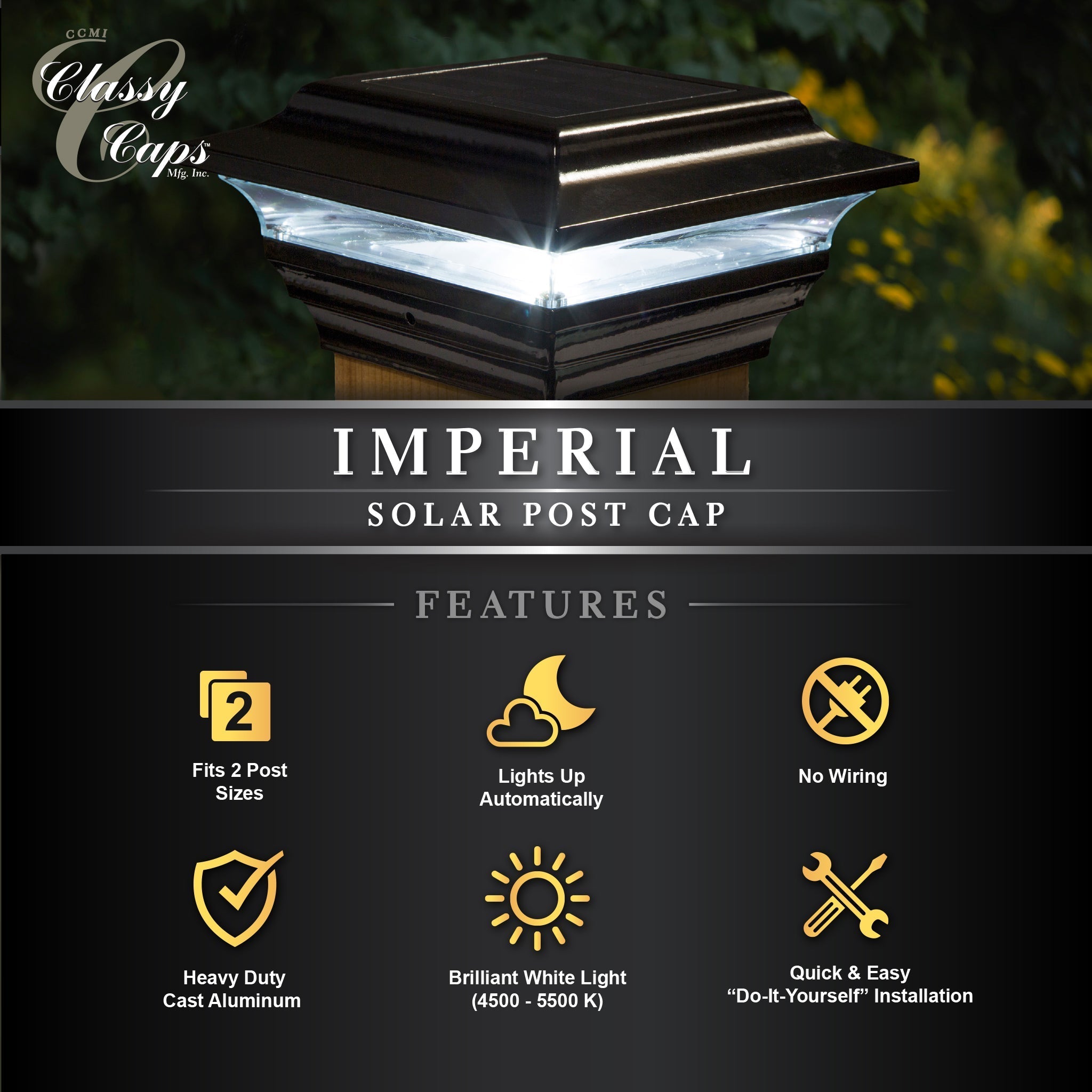 4x4 Imperial Solar Post Cap