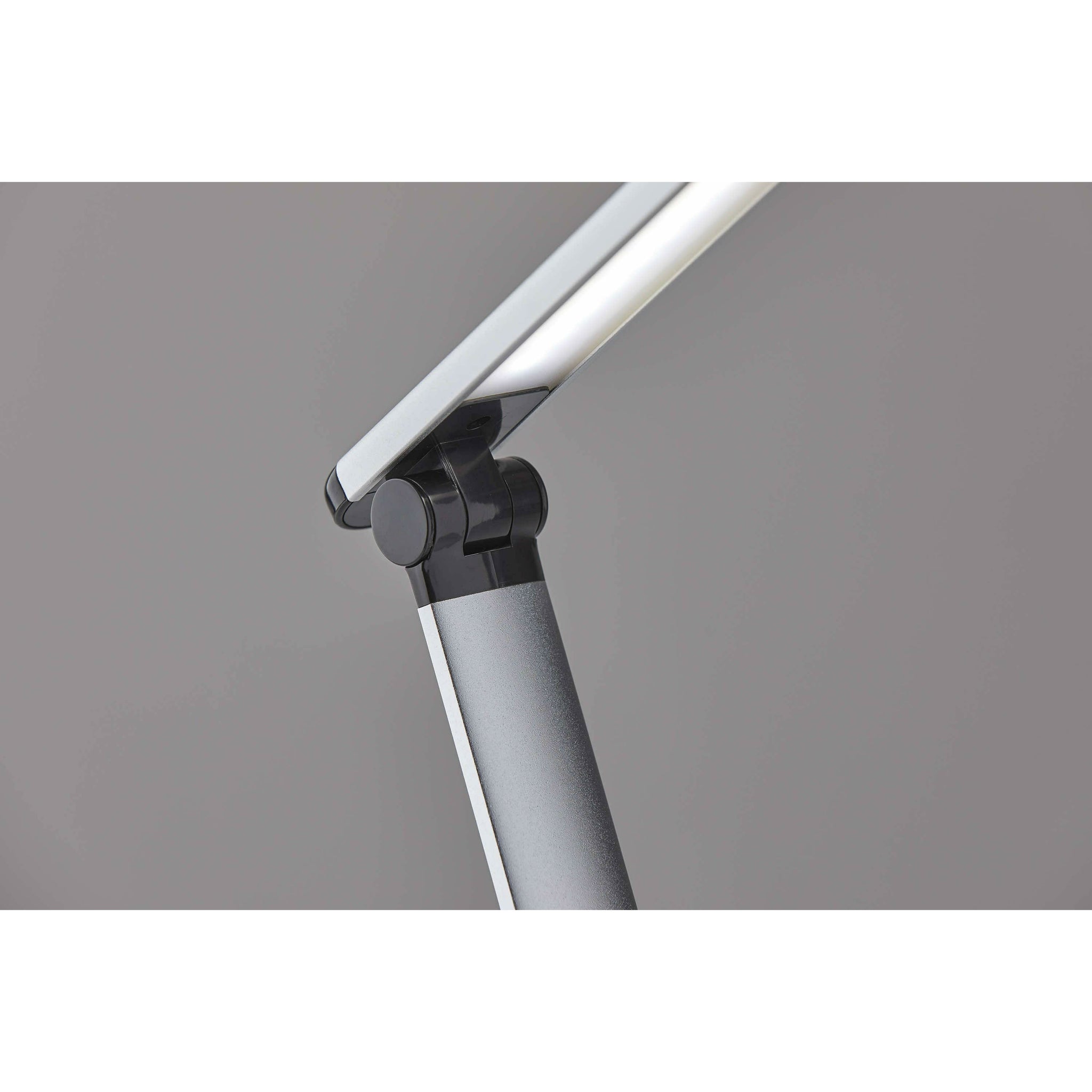 Lennox Collection Task Lamp Matte Silver & Glossy Black