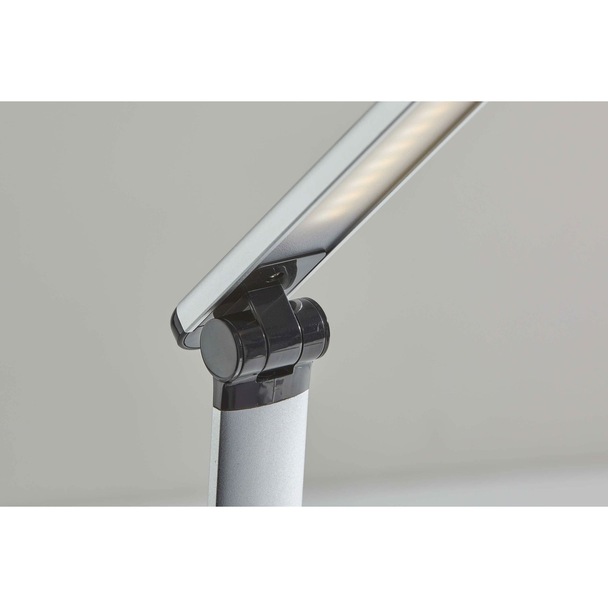 Lennox Collection Task Lamp Matte Silver & Glossy Black