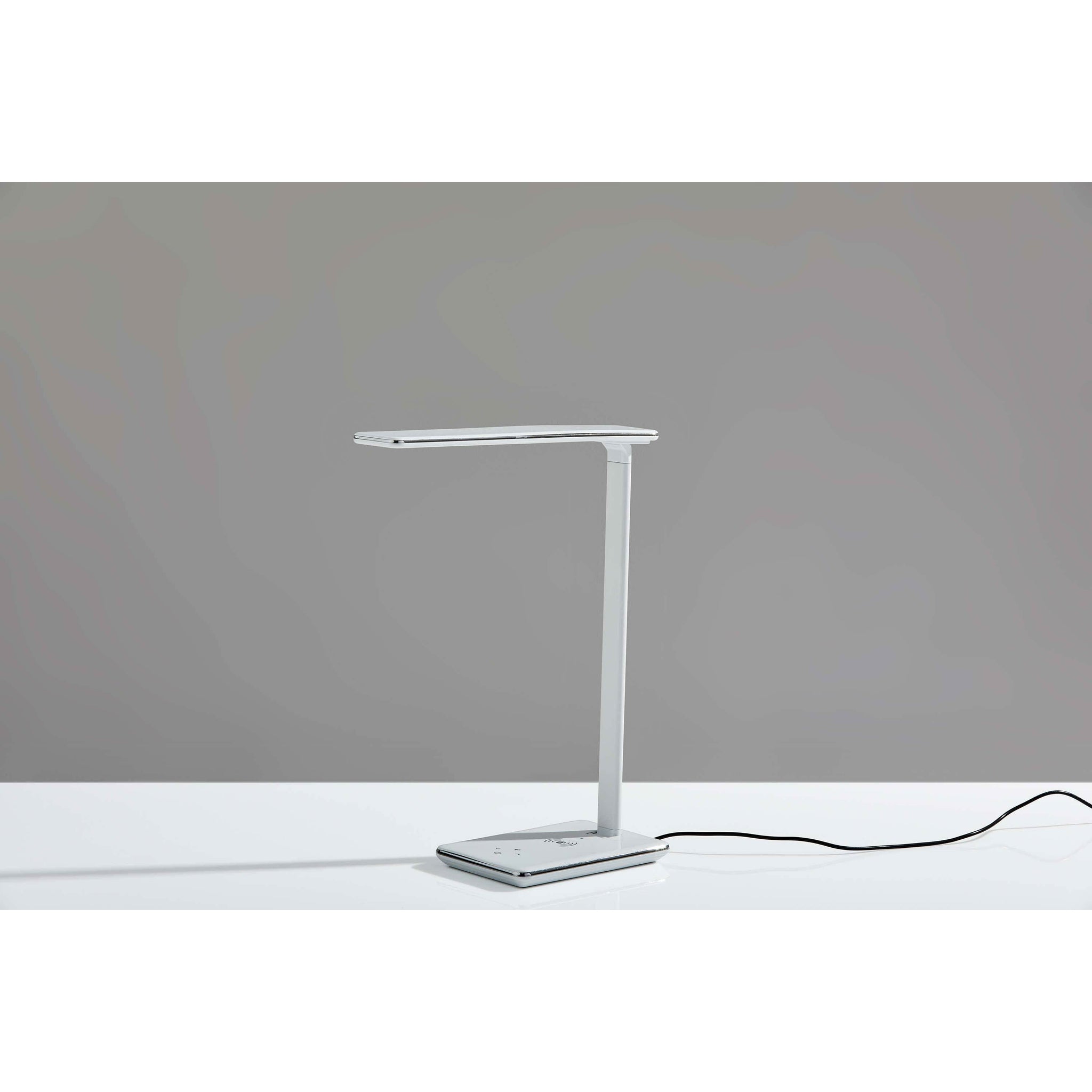 Declan Collection Task Lamp Glossy White