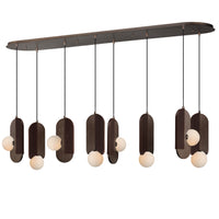 Stitched 8-Light Linear Suspension