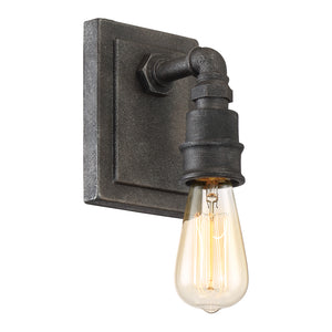 Squire Sconce Rustic Black