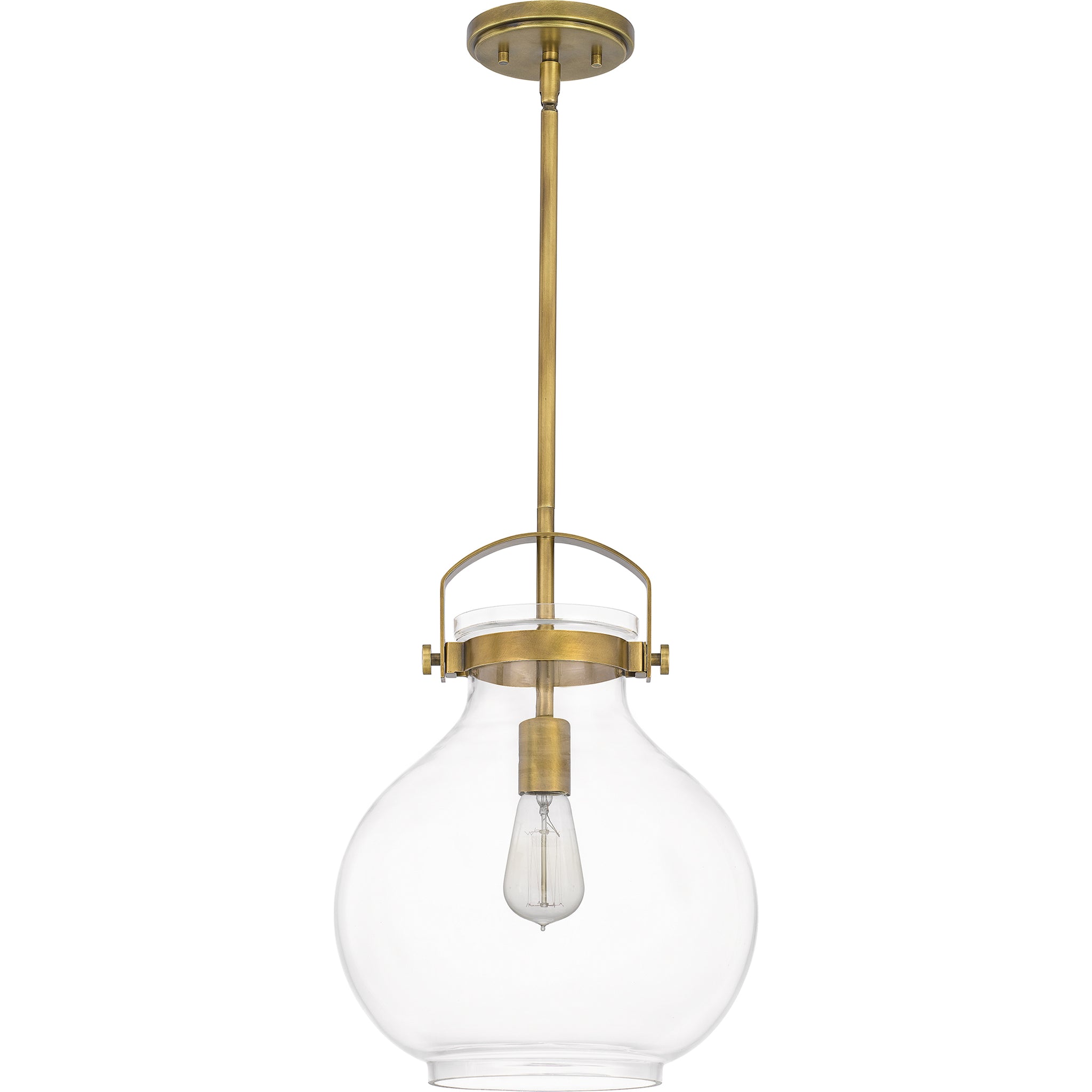 Stella Mini Pendant Weathered Brass