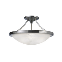 Alabaster Semi Flush Mount