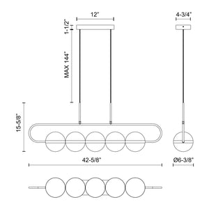 Tagliato LED Linear Pendant