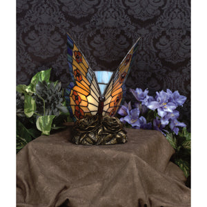 Orange Butterfly Accent Lamp Architectural Bronze