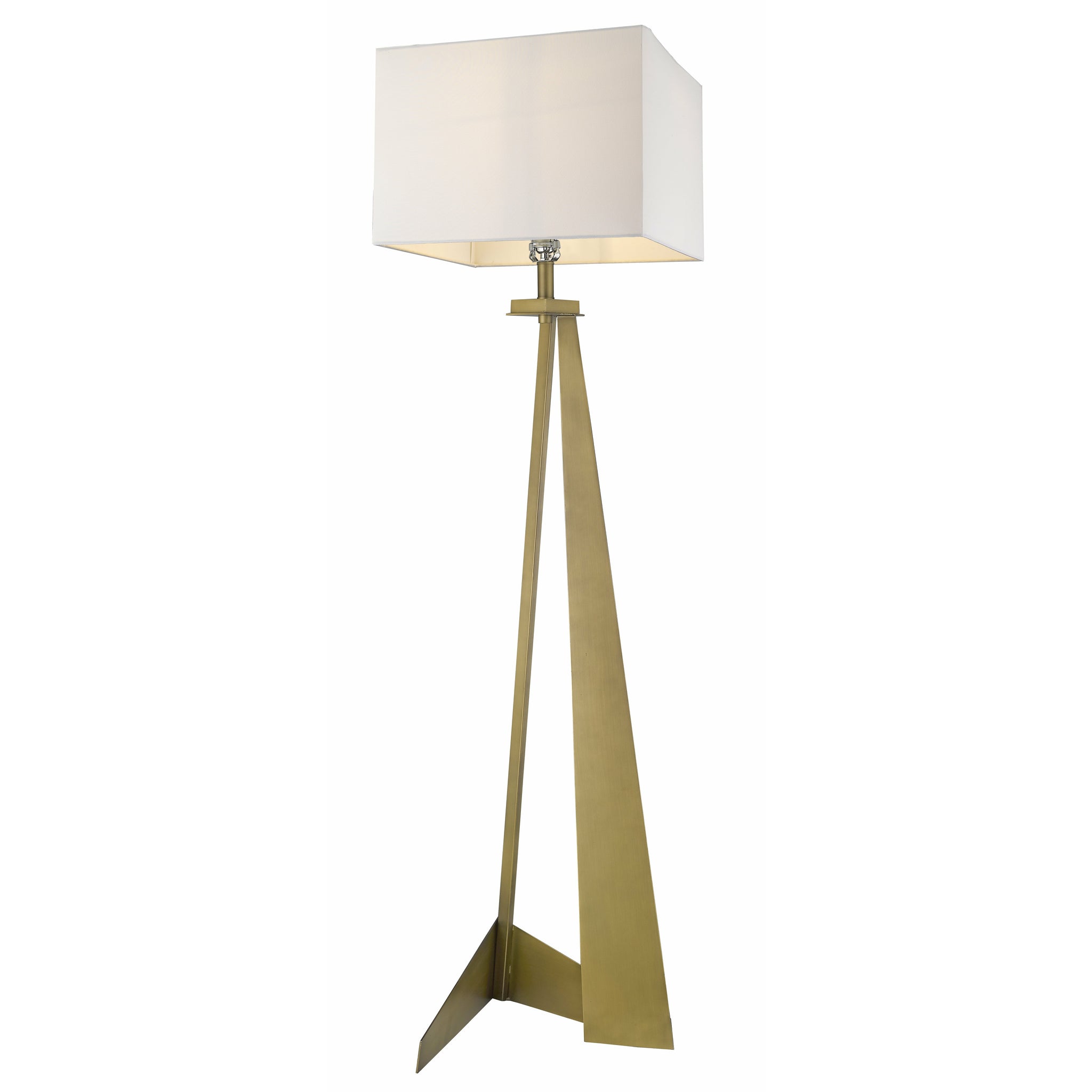 Stratos Floor Lamp Aged Brass