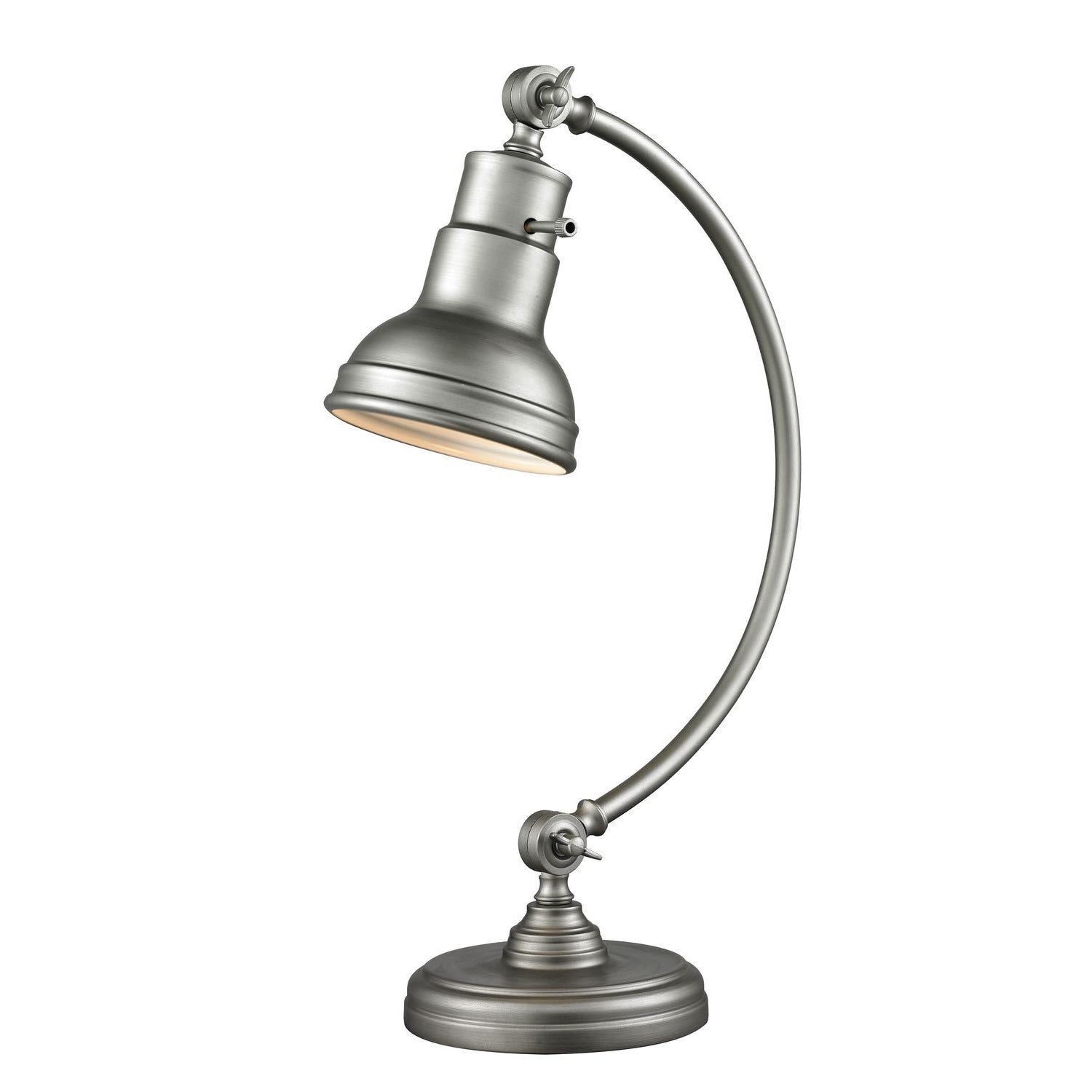 Ramsay Table Lamps Burnished Silver