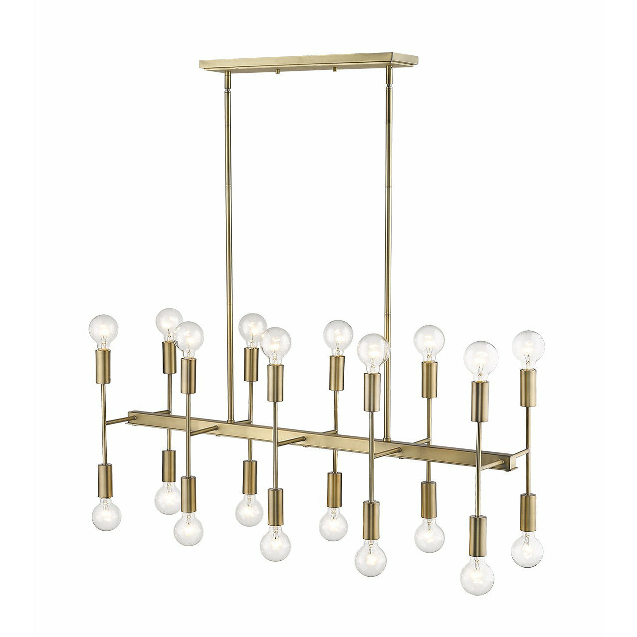 Perret Linear Suspension Aged Brass