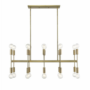 Perret Linear Suspension Aged Brass
