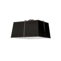 Trapezoid 3 Light 16 Inch Flush Mount
