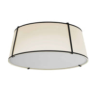 Trapezoid 4 Light 22 Inch Flush Mount