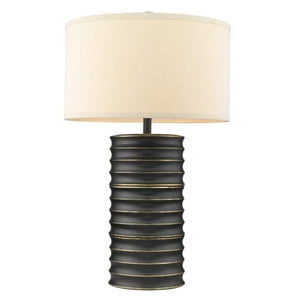 Wave II Table Lamp Aged Brass