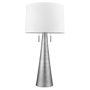 Muse Table Lamp Hand Painted Weathered Pewter