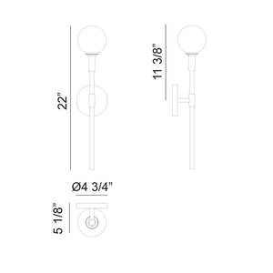 Candlestix 1-Light Wall Sconce