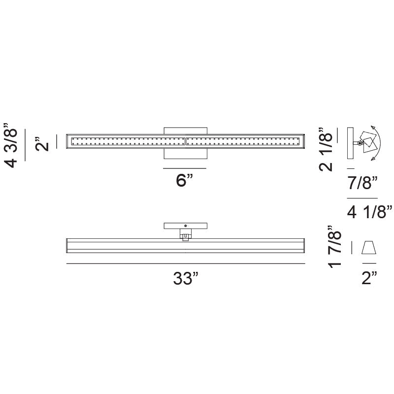 Isosceles 33" 2-Light Vanity