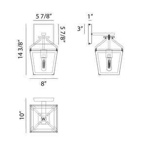 Mavonshire 1-Light Wall Sconce