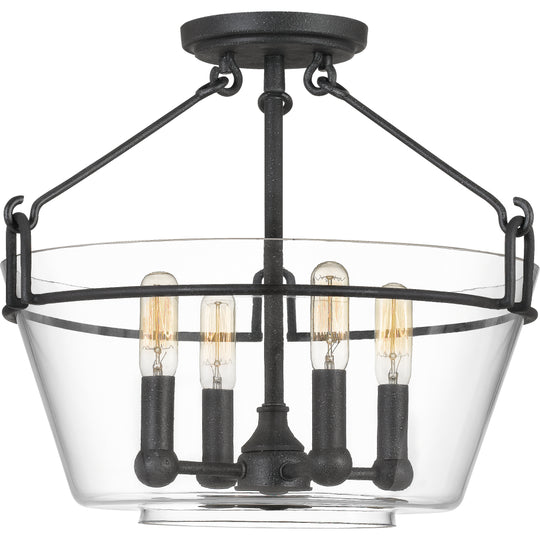 Wells Semi Flush Mount