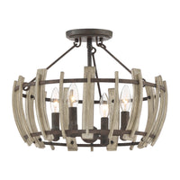 Wood Hollow Semi Flush Mount